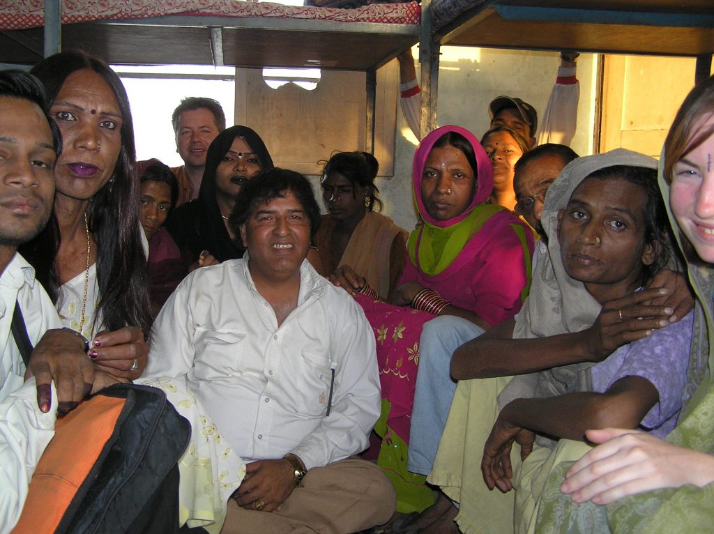 Some of the Hijra and out reach workers based in the Sahara safe house in East Delhi 2006.