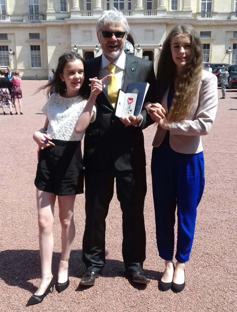 MBE Ceremony outside Buckingham Palace 2016