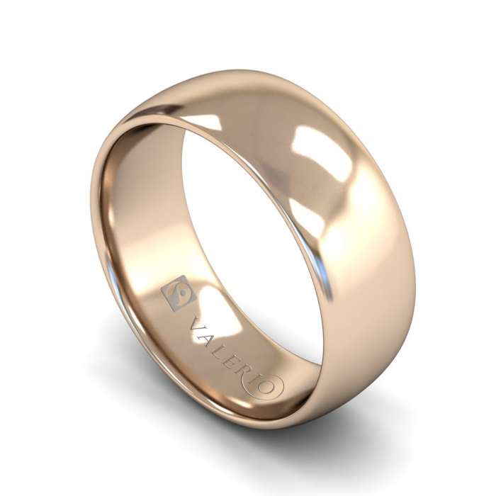 Classic Court Fairtrade Gold Wedding Ring with Flat Edge.